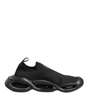 Schwarz Slip On Wave Low Top Männer Sneaker Schuhe