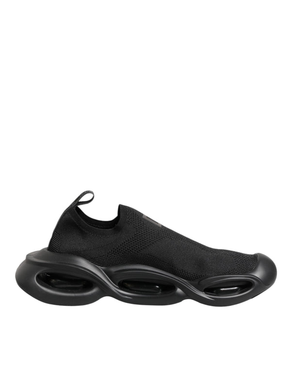 Schwarz Slip On Wave Low Top Männer Sneaker Schuhe