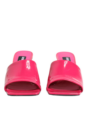 Rosa Offene Zehe Blockabsatz Mules Sandalen Schuhe