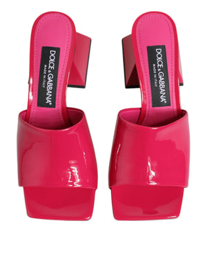Rosa Offene Zehe Blockabsatz Mules Sandalen Schuhe
