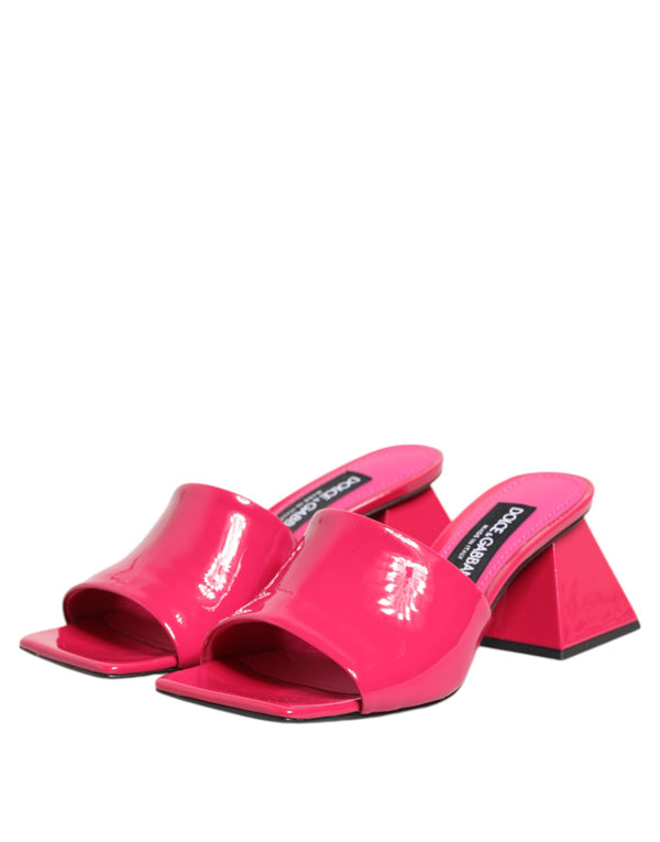 Rosa Offene Zehe Blockabsatz Mules Sandalen Schuhe