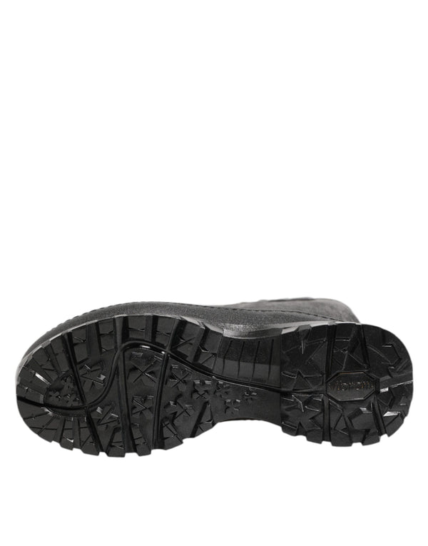 Metallic Schwarz Pull On Regen Stiefel Männer Schuhe