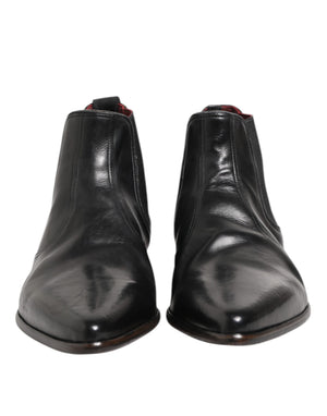 Schwarzer Chelsea Slip On Männer Ankle Boots Schuhe