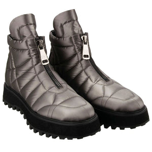Grauer Nylon Herrenstiefel