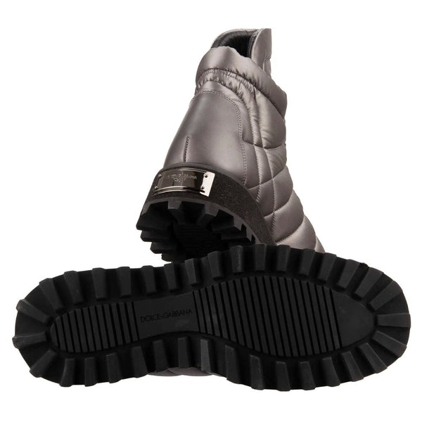 Grauer Nylon Herrenstiefel