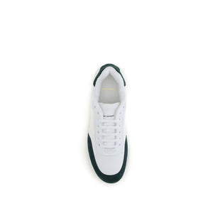 Weiße Kalbshaut Bos Taurus Sneakers mit niedrigem Schaft