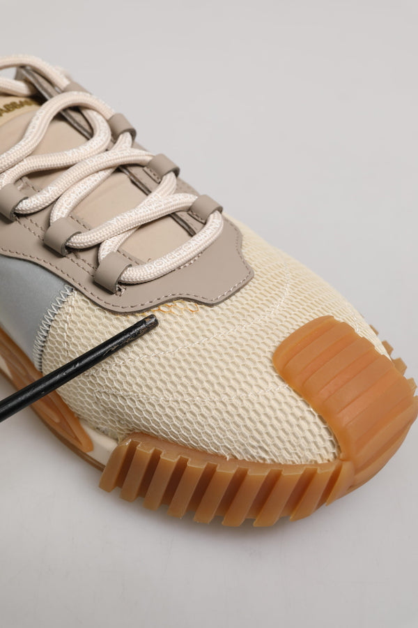 Beige Lace Up Low Top NS1 Männer Turnschuhe Schuhe