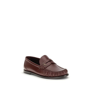 Braune Kalbsleder Bos Taurus Slip-On Loafer