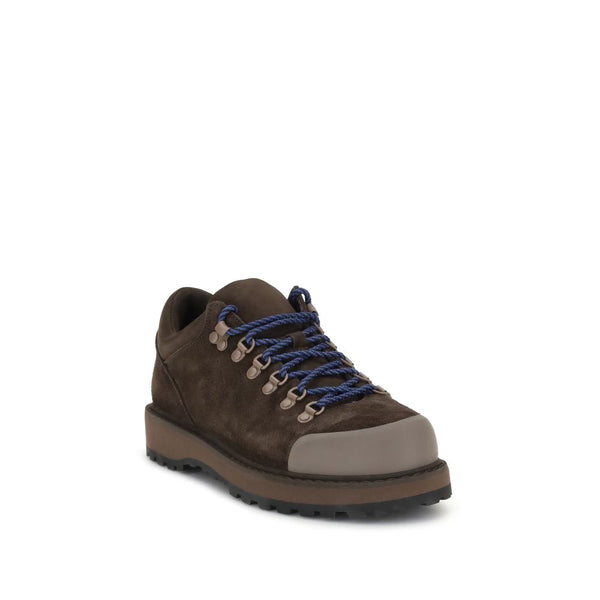 Braune Leder-Schnürstiefel