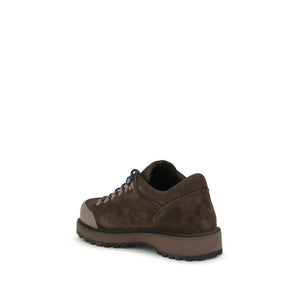 Braune Leder-Schnürstiefel