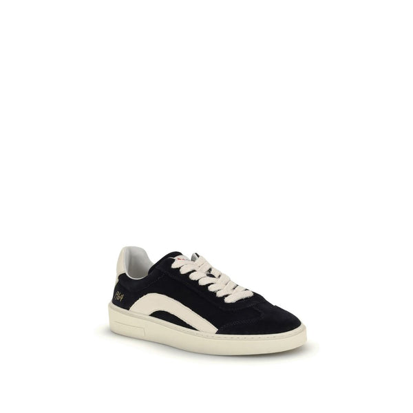 Schwarze Low-Top-Sneaker aus Kalbsleder Bos Taurus