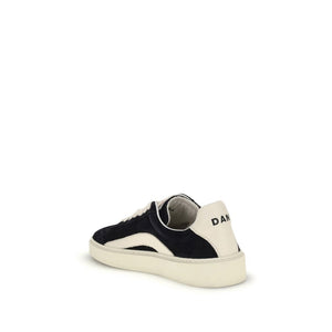 Schwarze Low-Top-Sneaker aus Kalbsleder Bos Taurus