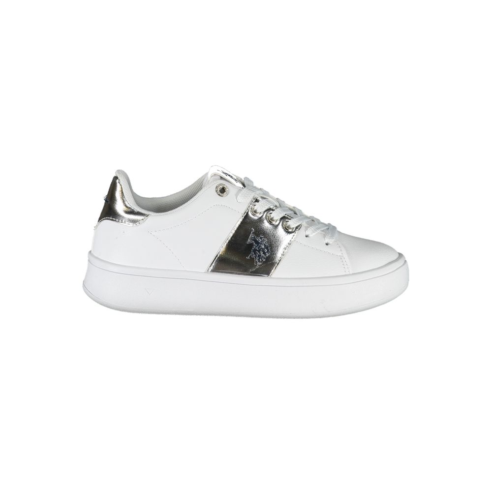 Sneaker aus weißem Polyester