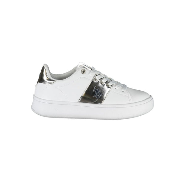 Sneaker aus weißem Polyester