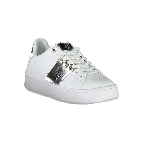 Sneaker aus weißem Polyester