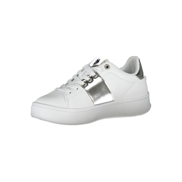 Sneaker aus weißem Polyester
