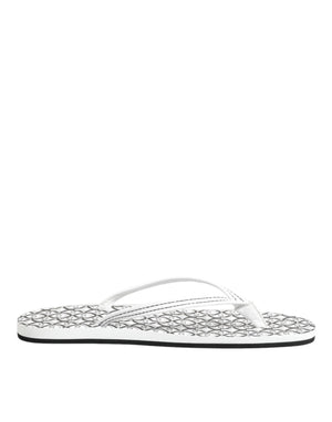 Schwarz Weiß Logo Beachwear Flats Slipper Schuhe