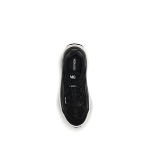 Schwarze Polyester-Sportschuhe