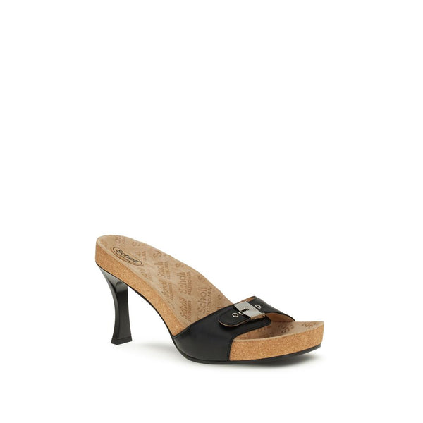 Schwarze Kalb-Leder Bos Taurus Stilettosandalen