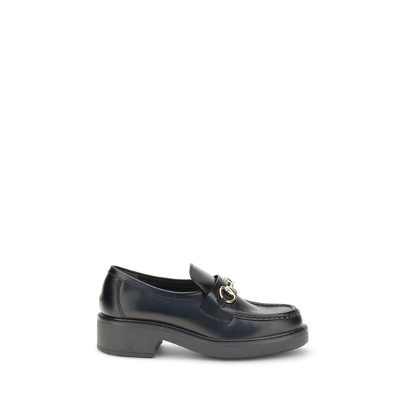 Schwarze Kalbshaut Bos Taurus Slip-On Loafer