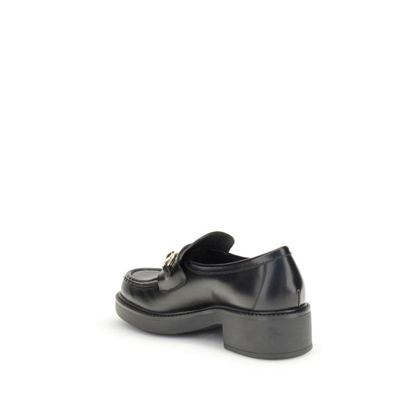 Schwarze Kalbshaut Bos Taurus Slip-On Loafer