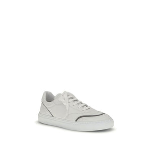 Weiße Kalbshaut Bos Taurus Sneakers mit niedrigem Schaft