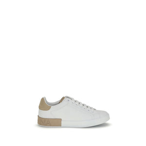 Weiße Kalbshaut Bos Taurus Sneakers mit niedrigem Schaft