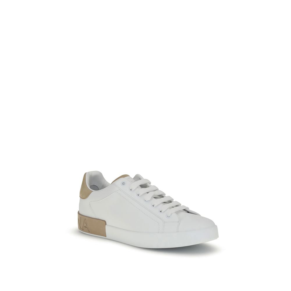 Weiße Kalbshaut Bos Taurus Sneakers mit niedrigem Schaft