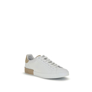 Weiße Kalbshaut Bos Taurus Sneakers mit niedrigem Schaft