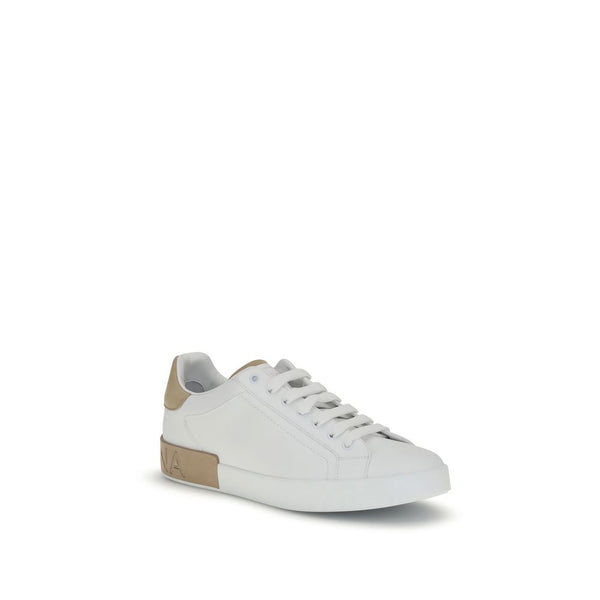 Weiße Kalbshaut Bos Taurus Sneakers mit niedrigem Schaft