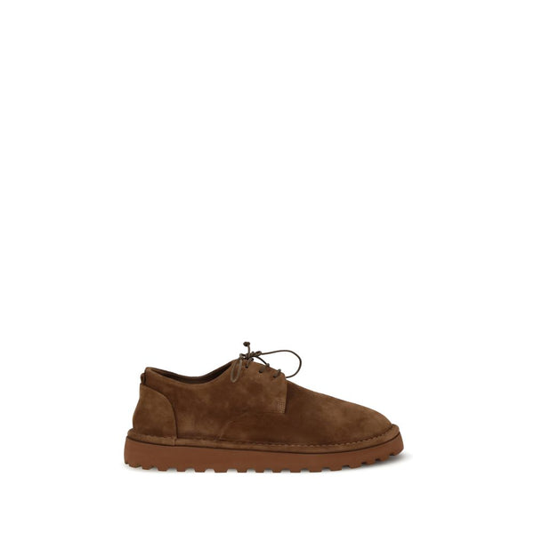Braune Gummisohlen-Schnürschuhe