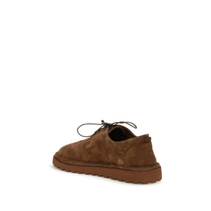 Braune Gummisohlen-Schnürschuhe