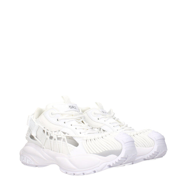 Weißes Leder Sportliche Turnschuhe