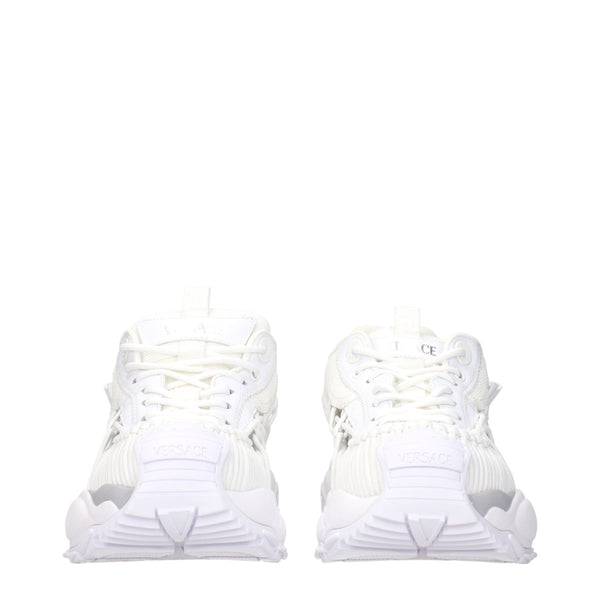 Weißes Leder Sportliche Turnschuhe