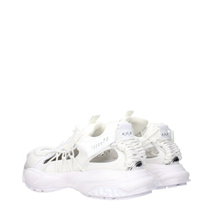 Weißes Leder Sportliche Turnschuhe
