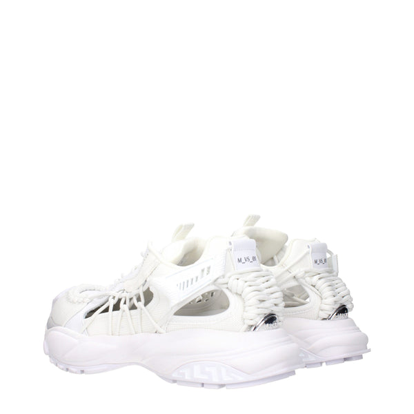 Weißes Leder Sportliche Turnschuhe