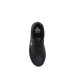 Schwarze Kalbshaut Bos Taurus Sportschuhe