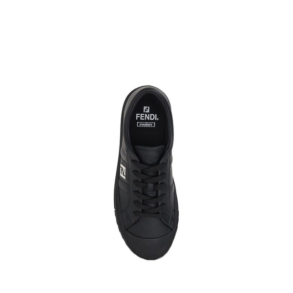 Schwarze Kalbshaut Bos Taurus Sportschuhe