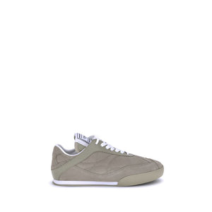 Beige Sneaker aus Kalb-Leder Bos Taurus mit niedrigem Schaft