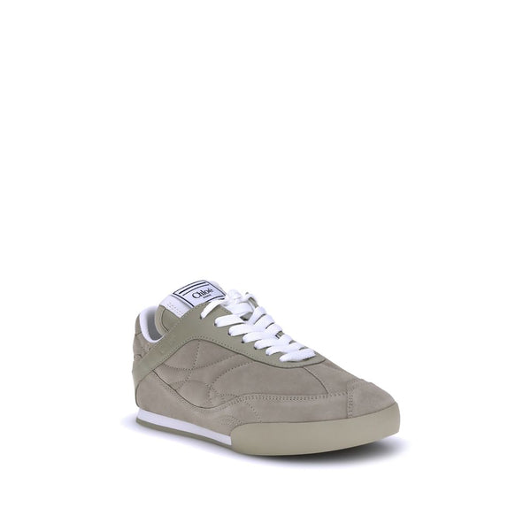 Beige Sneaker aus Kalb-Leder Bos Taurus mit niedrigem Schaft