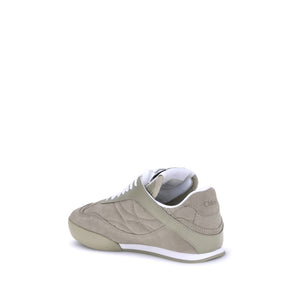 Beige Sneaker aus Kalb-Leder Bos Taurus mit niedrigem Schaft