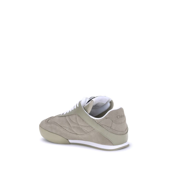 Beige Sneaker aus Kalb-Leder Bos Taurus mit niedrigem Schaft