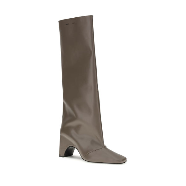 Graue Kalbshaut Bos Taurus Stiefel