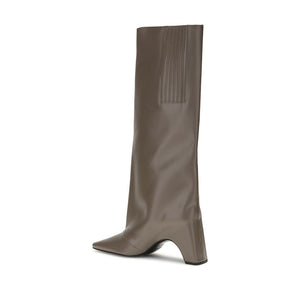 Graue Kalbshaut Bos Taurus Stiefel