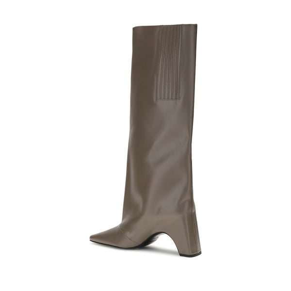 Graue Kalbshaut Bos Taurus Stiefel