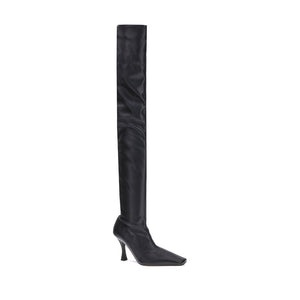 Schwarze Polyethylen-Overknees