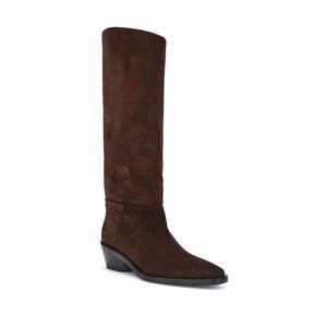 Braune Kalbshaut Bos Taurus Stiefeletten