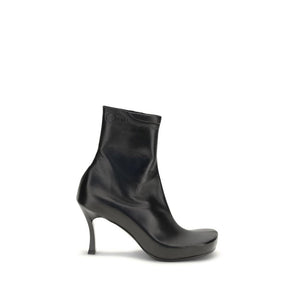Schwarze Kalbshaut Bos Taurus Stiefeletten