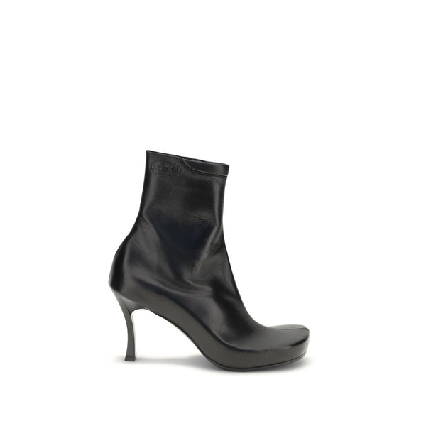 Schwarze Kalbshaut Bos Taurus Stiefeletten