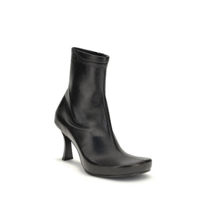 Schwarze Kalbshaut Bos Taurus Stiefeletten